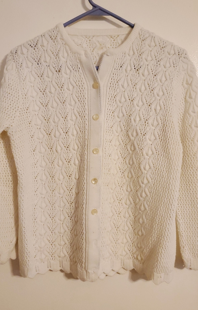 Vintage Granny Chic Sweater - Small/Medium